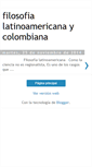 Mobile Screenshot of filosofiacolombiana.blogspot.com