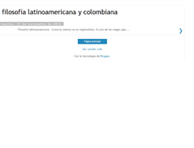 Tablet Screenshot of filosofiacolombiana.blogspot.com