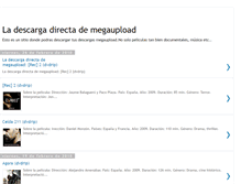 Tablet Screenshot of ladescargadirectamegaupload.blogspot.com