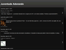 Tablet Screenshot of juventudeadorando.blogspot.com