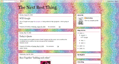 Desktop Screenshot of nextbthing.blogspot.com