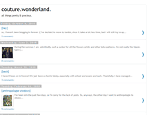 Tablet Screenshot of couturewonderland.blogspot.com