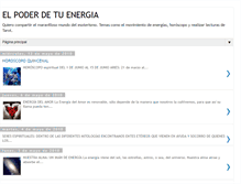 Tablet Screenshot of poderdetuenergia.blogspot.com