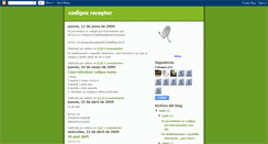 Desktop Screenshot of codigosreceptor.blogspot.com