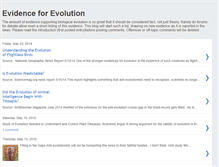 Tablet Screenshot of evidenceforevolution.blogspot.com