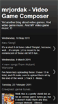 Mobile Screenshot of mrjordakvideogamecomposer.blogspot.com