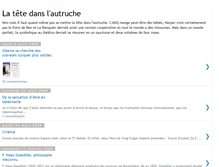 Tablet Screenshot of latetedanslautruche.blogspot.com