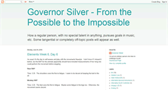 Desktop Screenshot of governorsilver.blogspot.com