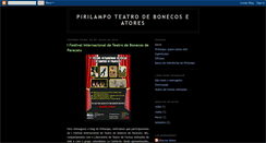 Desktop Screenshot of pirilampoteatrodebonecoseatores.blogspot.com