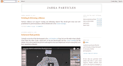 Desktop Screenshot of jahkaparticles.blogspot.com