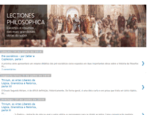 Tablet Screenshot of lectionesphilosophica.blogspot.com