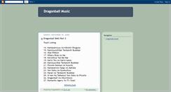 Desktop Screenshot of dragonballmusic.blogspot.com