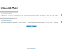 Tablet Screenshot of dragonballmusic.blogspot.com