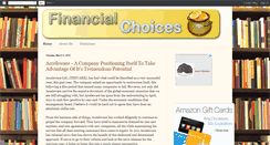 Desktop Screenshot of onemansfinancial.blogspot.com