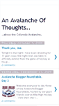 Mobile Screenshot of anavalancheofthoughts.blogspot.com