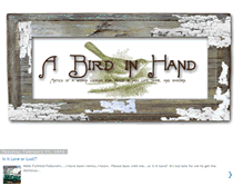 Tablet Screenshot of abirdinhand-ckb.blogspot.com