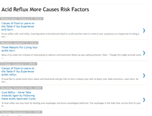 Tablet Screenshot of acidrefluxriskfact.blogspot.com