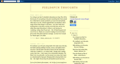 Desktop Screenshot of fieldspunthoughts.blogspot.com