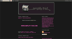 Desktop Screenshot of amplifythis.blogspot.com