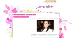 Desktop Screenshot of lifeinwhim.blogspot.com