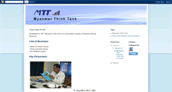 Desktop Screenshot of myanmarthinktank.blogspot.com