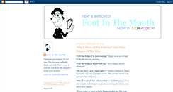 Desktop Screenshot of foot-in-the-mouth.blogspot.com