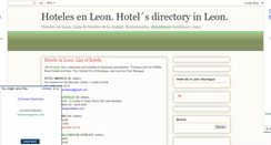 Desktop Screenshot of hotelesenleon.blogspot.com