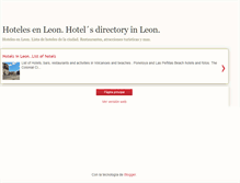 Tablet Screenshot of hotelesenleon.blogspot.com