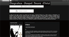 Desktop Screenshot of biografiasgospelheavymetal.blogspot.com