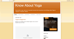 Desktop Screenshot of know-yoga.blogspot.com