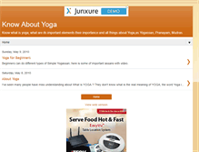 Tablet Screenshot of know-yoga.blogspot.com