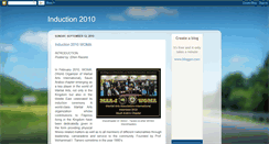 Desktop Screenshot of induction2010.blogspot.com