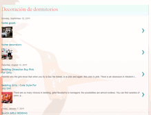 Tablet Screenshot of decoracion-dedormitorios.blogspot.com