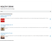 Tablet Screenshot of healthy-drinks11.blogspot.com