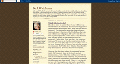 Desktop Screenshot of beawatchman.blogspot.com