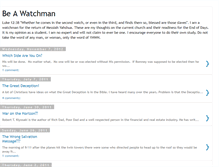 Tablet Screenshot of beawatchman.blogspot.com