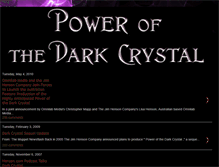 Tablet Screenshot of powerofthedarkcrystal.blogspot.com