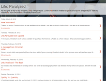 Tablet Screenshot of lifeparalyzed.blogspot.com