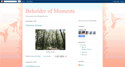 Desktop Screenshot of beholderofmoments.blogspot.com