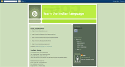 Desktop Screenshot of learntheindianlanguage.blogspot.com