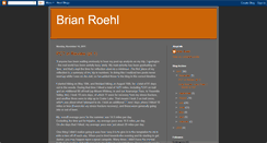 Desktop Screenshot of brianroehl.blogspot.com