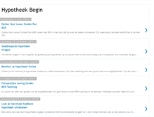 Tablet Screenshot of hypotheekbegin.blogspot.com