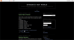 Desktop Screenshot of dynamicsnavworld.blogspot.com