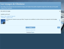 Tablet Screenshot of lesvoyagesdeghislaine.blogspot.com