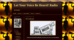 Desktop Screenshot of letyourvoicebeheardradio.blogspot.com