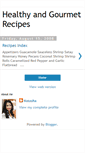 Mobile Screenshot of healthyandgourmetrecipes.blogspot.com
