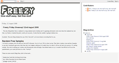Desktop Screenshot of freezypeasy.blogspot.com
