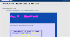 Desktop Screenshot of productosypropuestadenegocio.blogspot.com