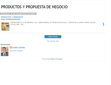 Tablet Screenshot of productosypropuestadenegocio.blogspot.com