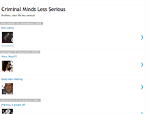 Tablet Screenshot of criminalminds-less-serious.blogspot.com